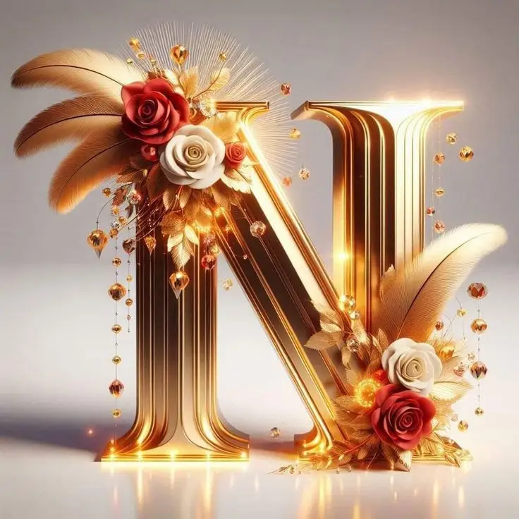 N-name-dp-love-heart