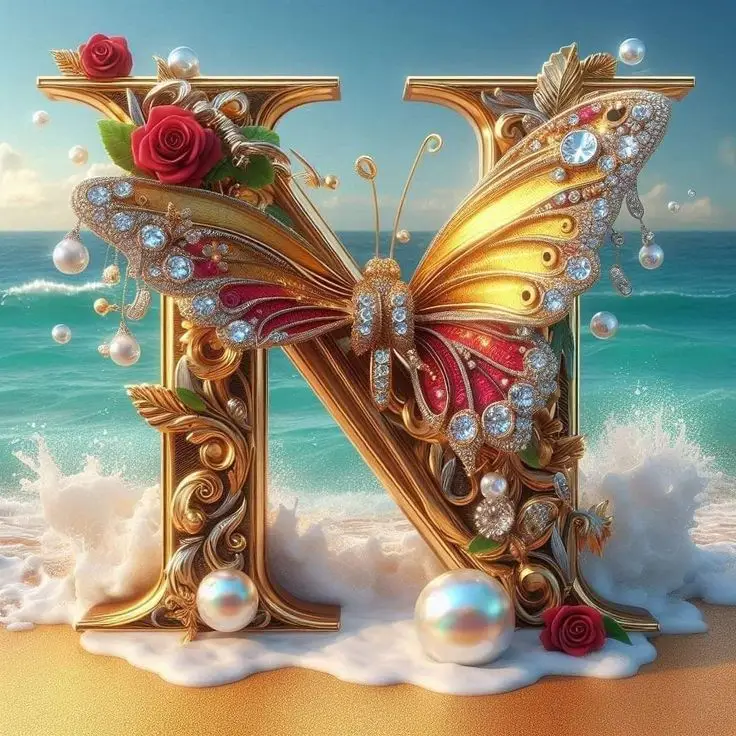 N-name-wallpaper-black