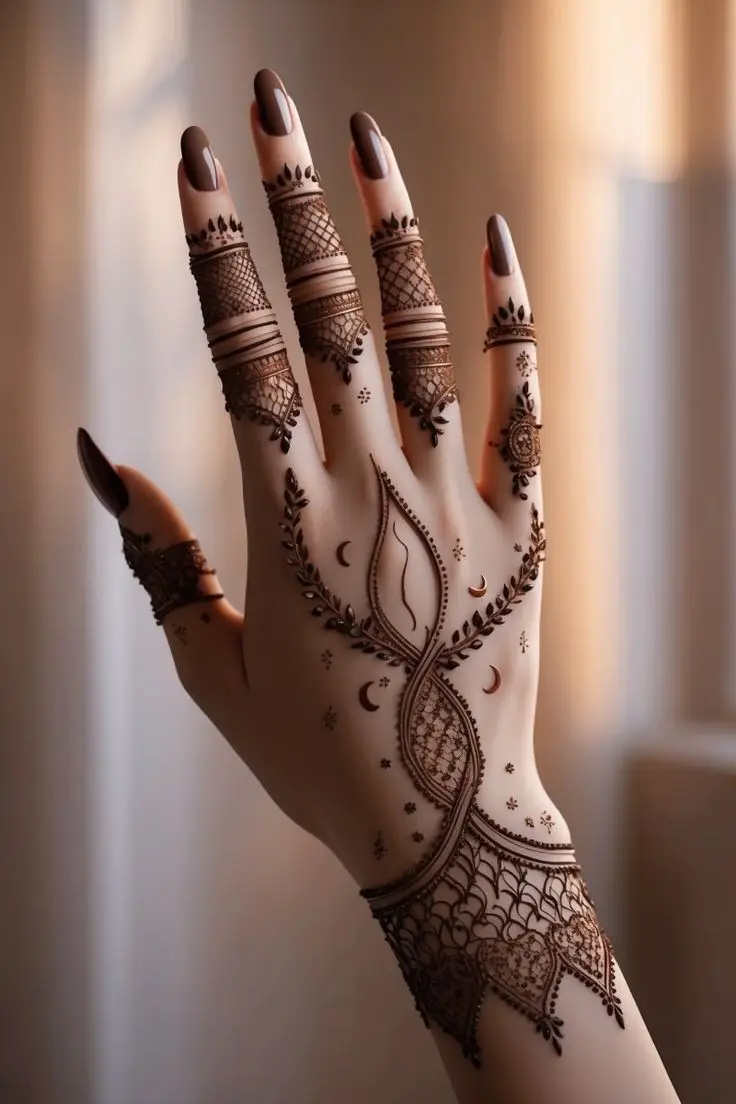 back-hand-mehndi-design-chain back-hand-mehndi-design-chain