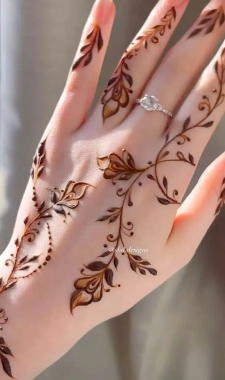 back-hand-mehndi-design-cute back-hand-mehndi-design-cute
