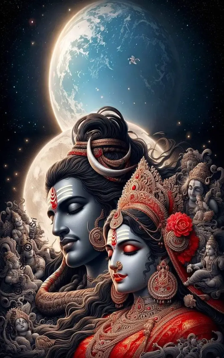shiv-parvati-black-background-wallpaper shiv-parvati-black-background-wallpaper